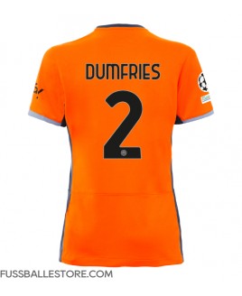 Günstige Inter Milan Denzel Dumfries #2 3rd trikot Damen 2023-24 Kurzarm